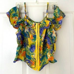 NWT F21 Off Shoulder Woven Top